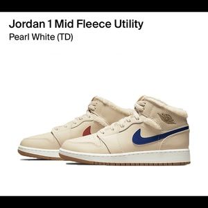 BRAND NEW AIR JORDAN 1 MID UTILITY TD 'FLEECE'